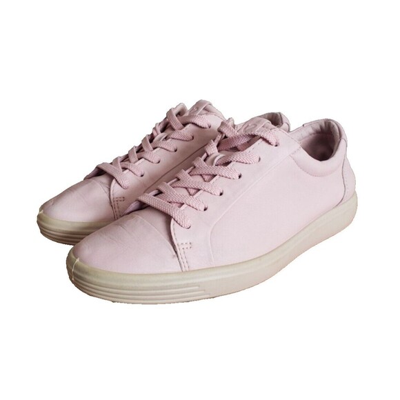 Ecco Soft 7 Powder Pink Lace Up Low Top Athletic Sneaker Size 6.5EUR 37